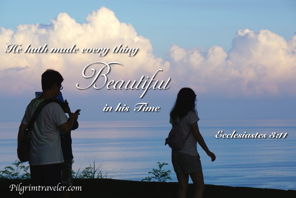 Ecclesiastes 3:11 "He hath made every thing beautiful in his time."
